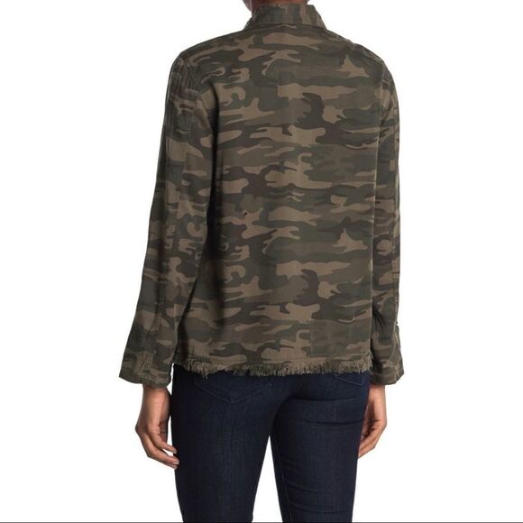 Sanctuary | Fray Hem Utility Jacket | Camo - Picture 3 of 7